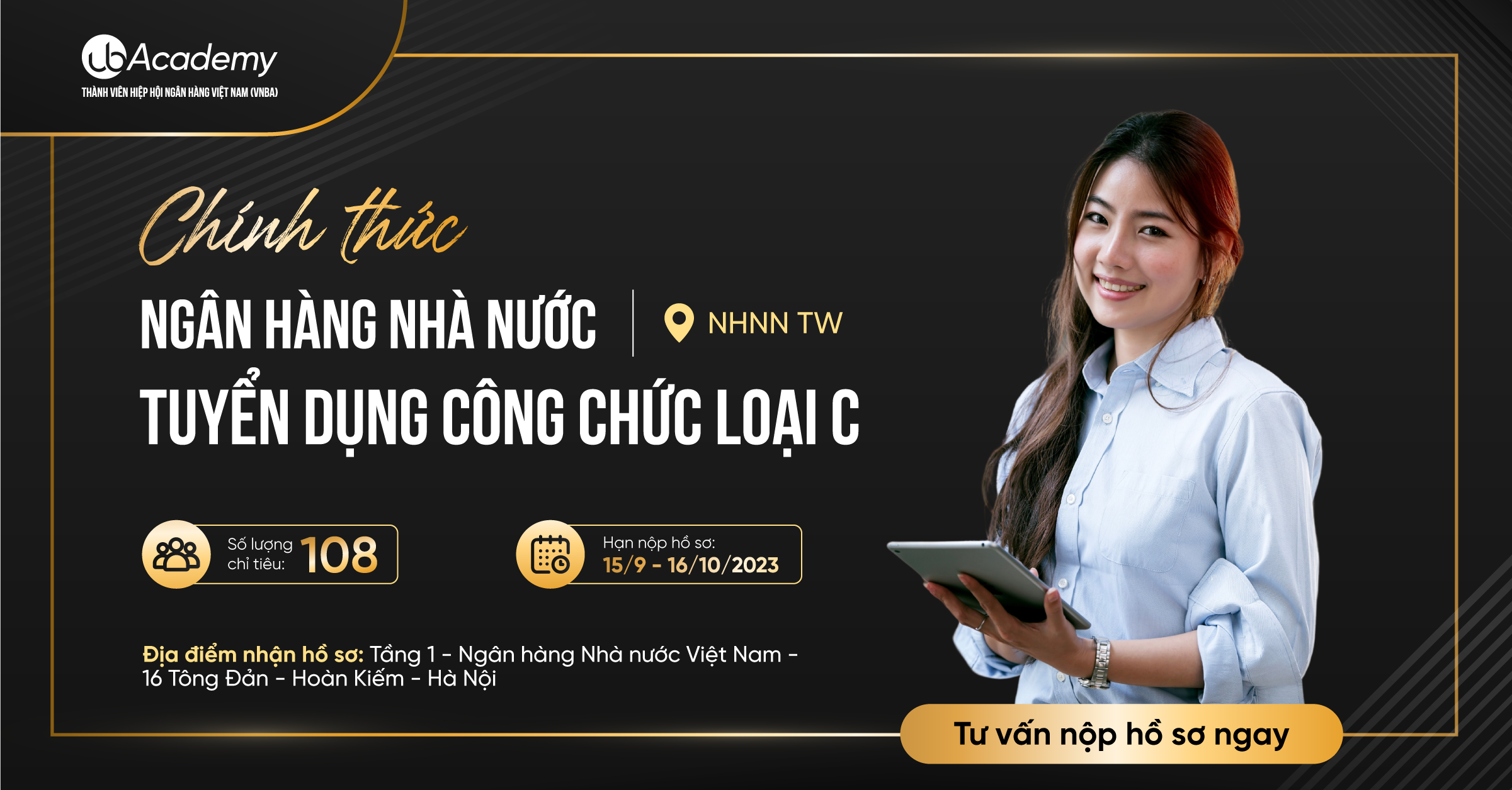 [Chính Thức] Ngân Hàng Nhà Nước Trung Ương Tuyển Dụng 2023