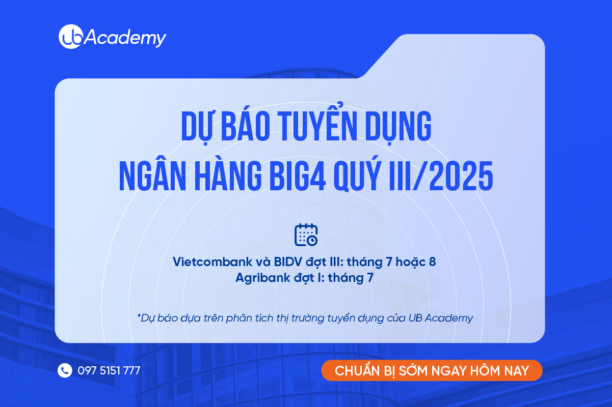 Quý III/2025 dự báo là đợt tuyển vàng của Big4 Ngân hàng: Cơ hội lớn đang đến, nhưng không dành cho người chậm chân