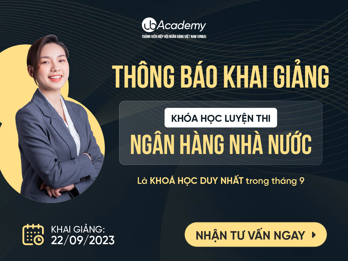 Thông báo khai giảng khoá Luyện thi ngân hàng Nhà nước 2023