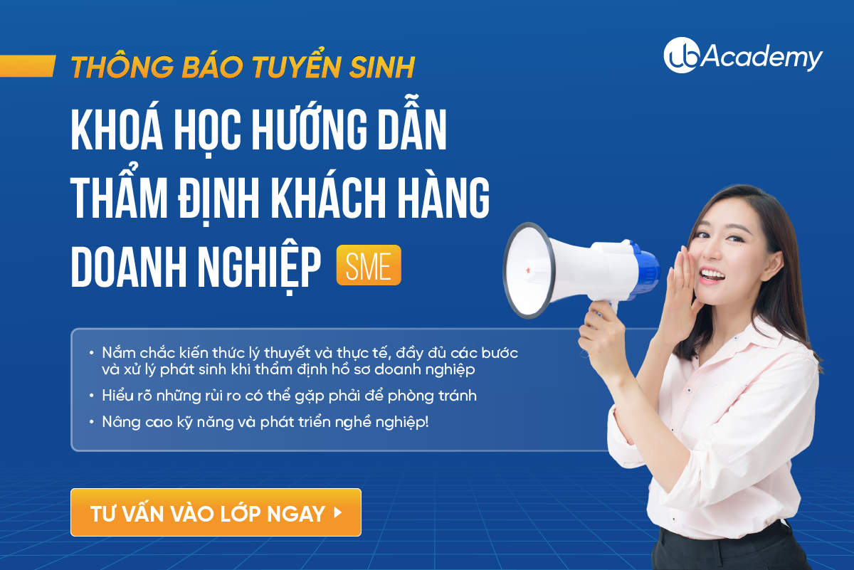 Thông báo tuyển sinh khoá học Hướng dẫn thẩm định khách hàng doanh nghiệp SME