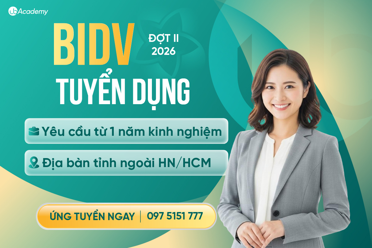 Ngân hàng BIDV tuyển dụng đợt II/2026 toàn quốc 