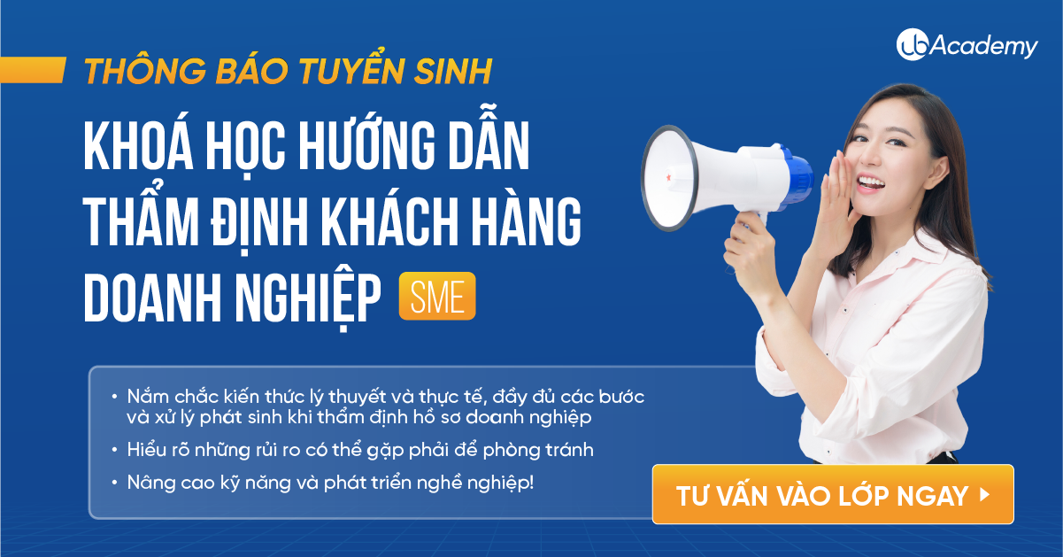 Thông báo tuyển sinh khoá học Hướng dẫn thẩm định khách hàng doanh ...