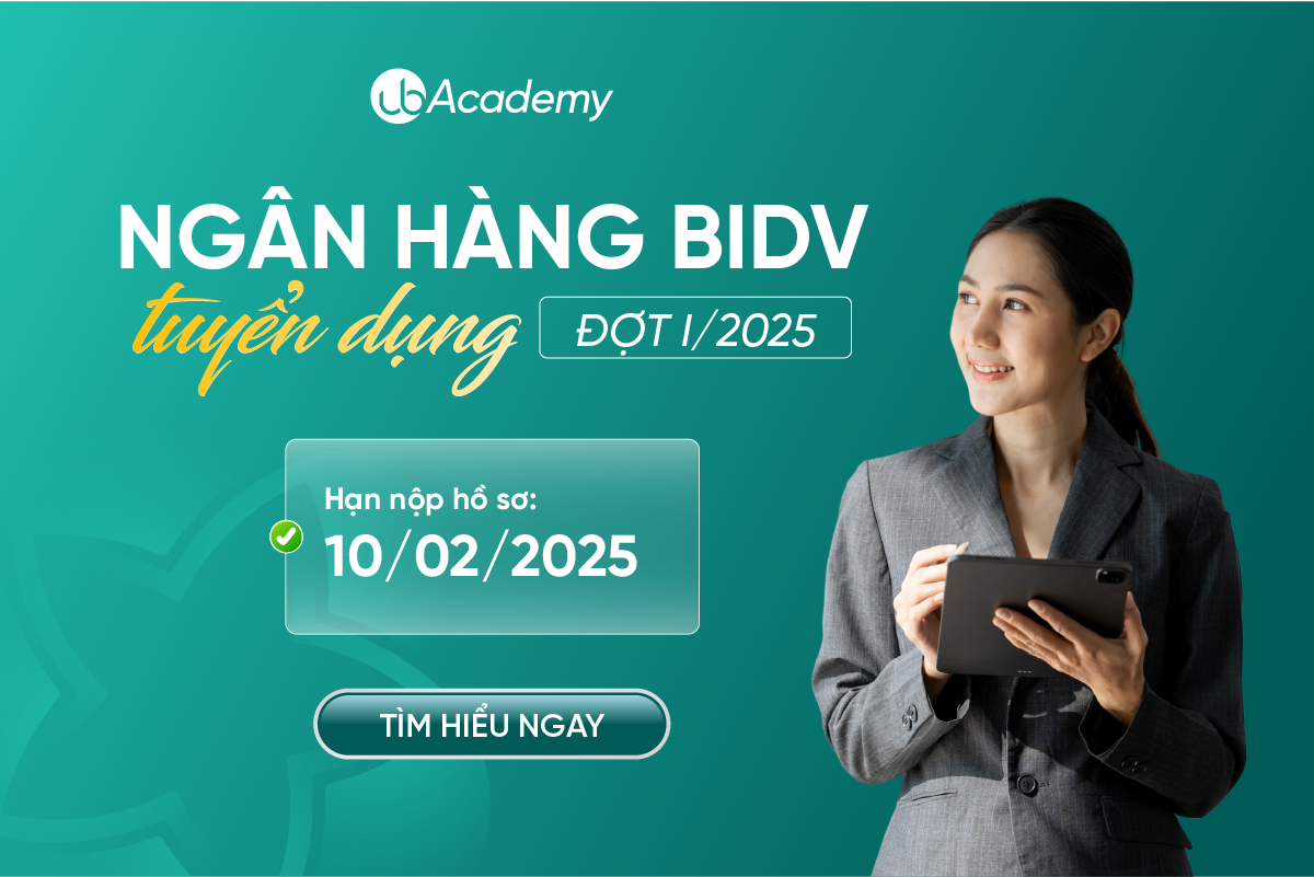 BIDV tuyển dụng nhân sự đợt I/2025