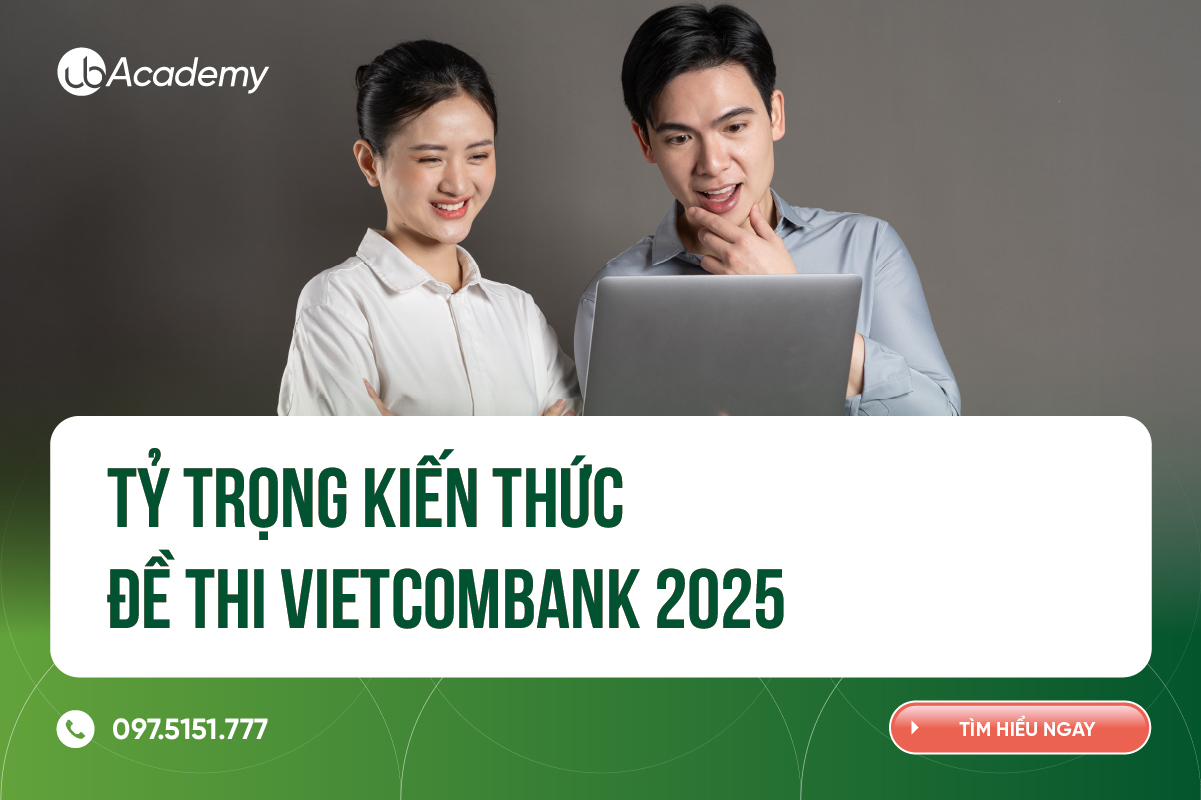Tỷ trọng kiến thức đề thi Vietcombank 2025