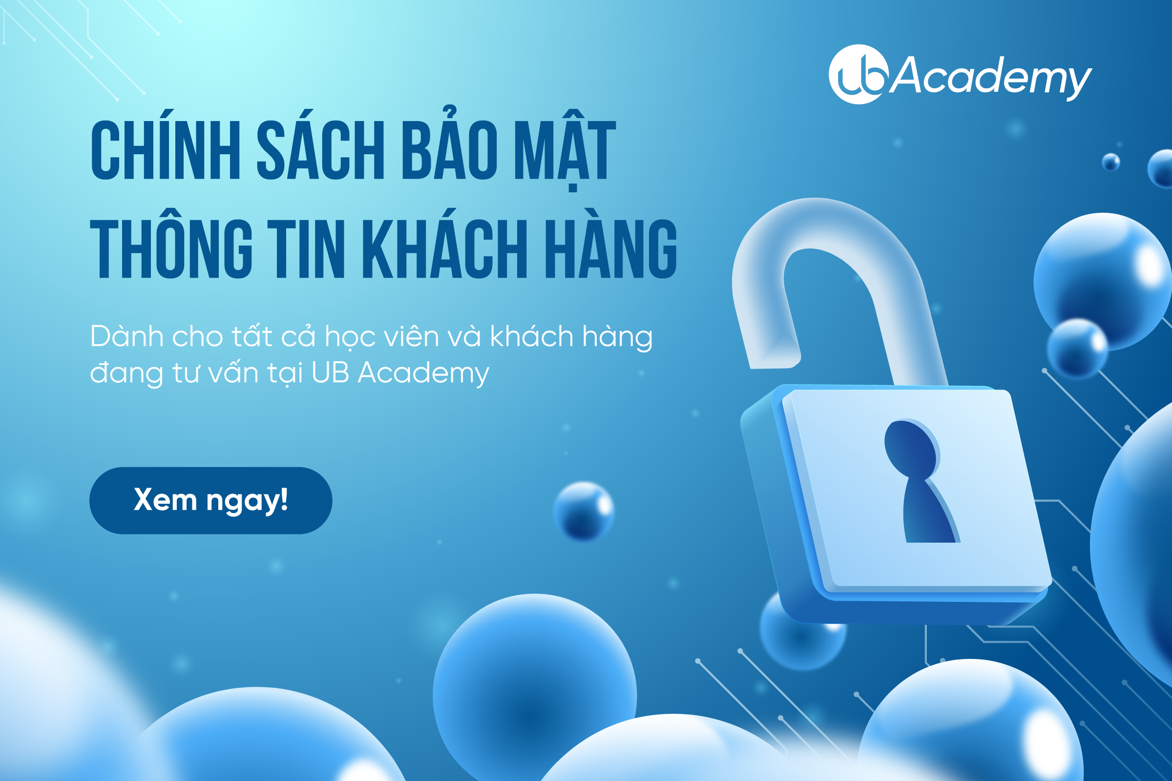 Chính sách bảo mật thông tin UB Academy 