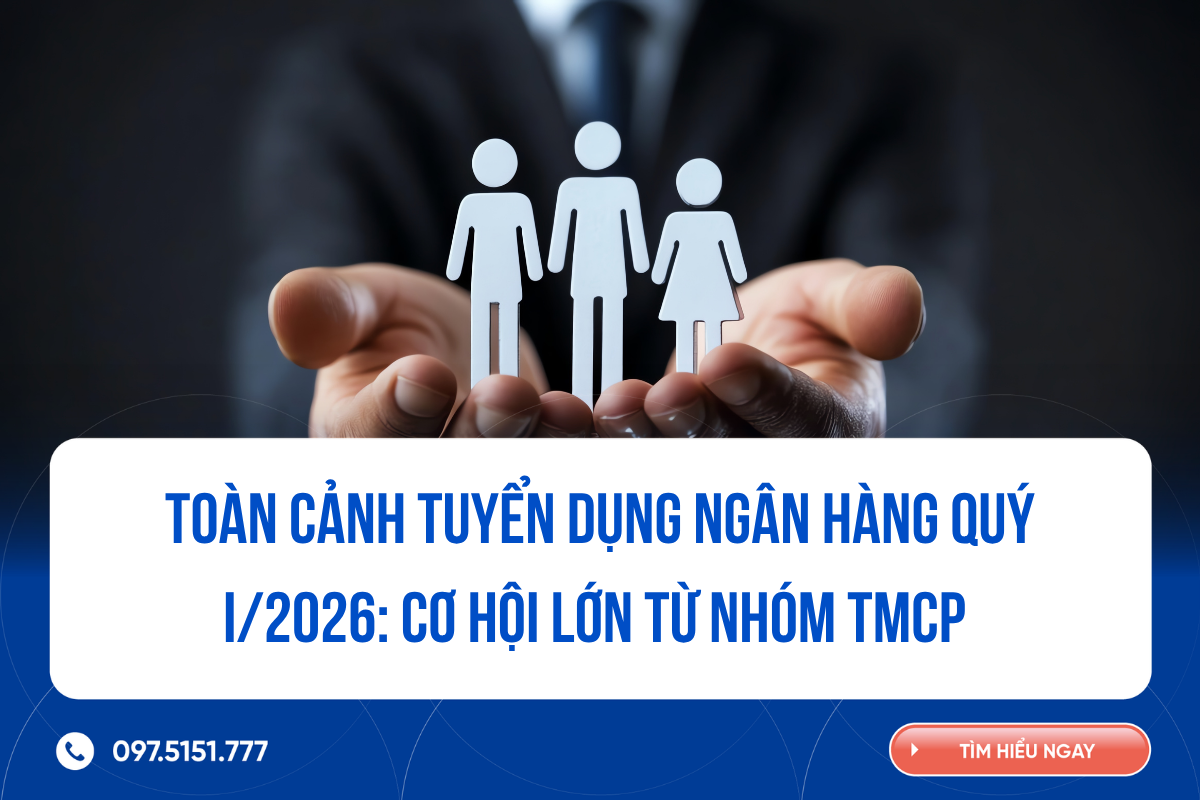Toàn cảnh tuyển dụng Ngân hàng quý I/2026: Cơ hội lớn từ nhóm TMCP 