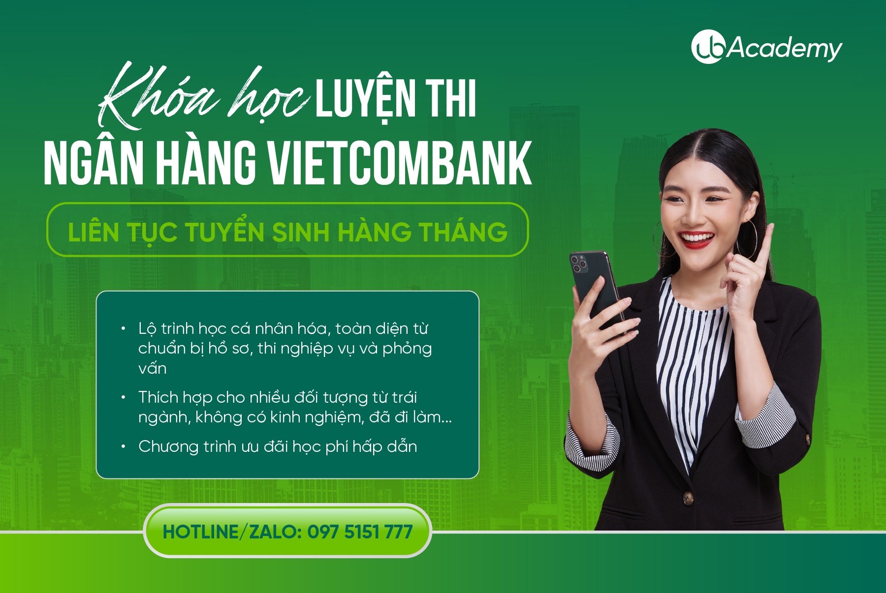 TUYỂN SINH KHÓA ÔN THI NGÂN HÀNG VIETCOMBANK 2025