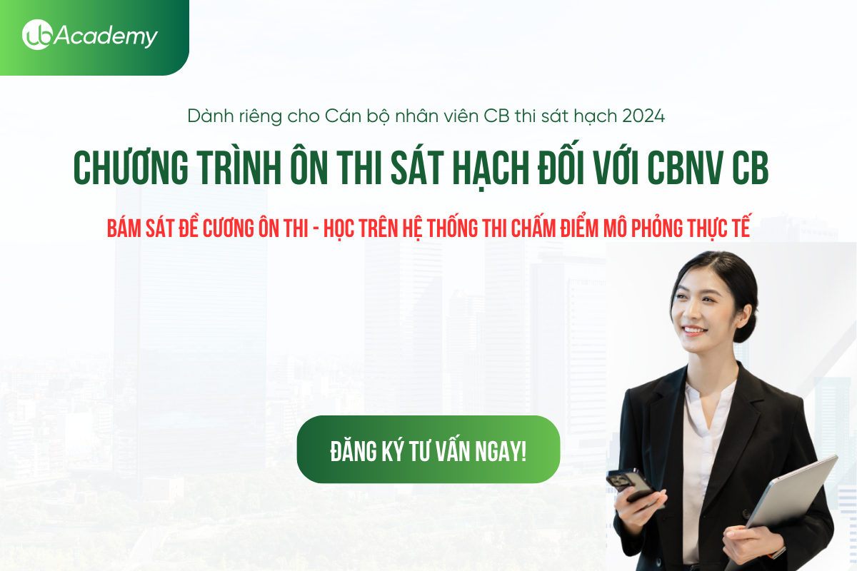 Chương trình ôn thi sát hạch cán bộ nhân viên ngân hàng CB