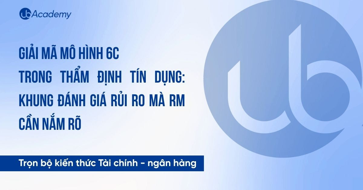 Giải mã mô hình 6C trong thẩm định tín dụng: Khung đánh giá rủi ro mà RM cần nắm rõ