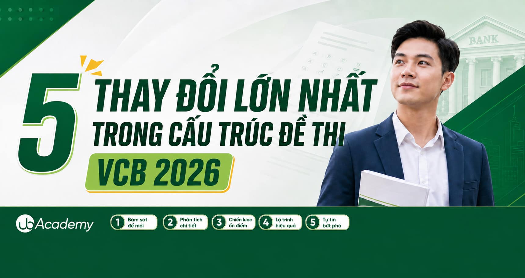 5 THAY ĐỔI LỚN NHẤT TRONG CẤU TRÚC ĐỀ THI VCB 2026