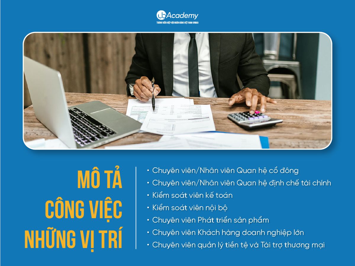 Một số vị trí công việc trong ngân hàng